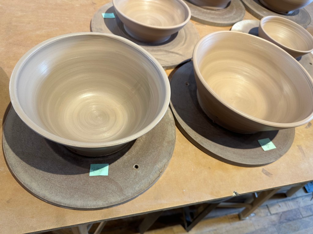 The two large bowls seen from above